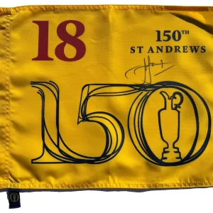 CAMERON CAM SMITH SIGNED AUTOGRAPHED 2022 BRITISH OPEN FLAG 150TH ST ANDREWS JSA