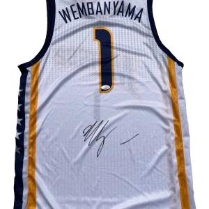 VICTOR WEMBANYAMA SIGNED OFFICIAL PUMA METROPOLITANS 92 FRANCE JERSEY SPURS JSA