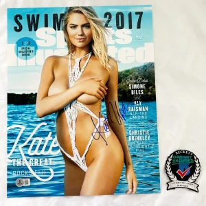 Kate Upton Signed 11x14 Photo SI Swim Beckett BAS COA
