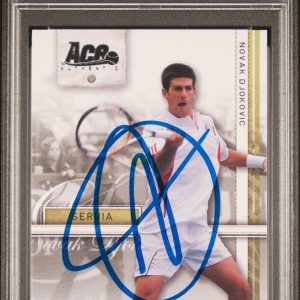 2007 Ace Authentic Novak Djokovic Straight Sets #16 Rookie PSA Authentic Auto 10