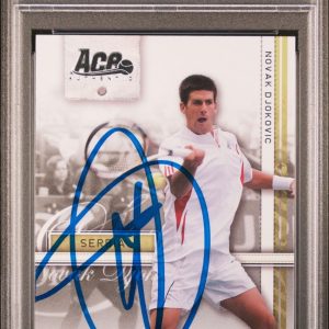 2007 Ace Authentic Novak Djokovic Straight Sets #16 Rookie PSA Authentic Auto !