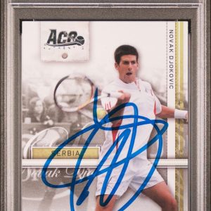 Novak Djokovic Signed 2007 ACE Authentic Straight Sets RC PSA Auto GOAT!