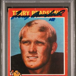 1971 Topps Autographed Terry Bradshaw Rookie Card PSA AUTO 10 #91588020