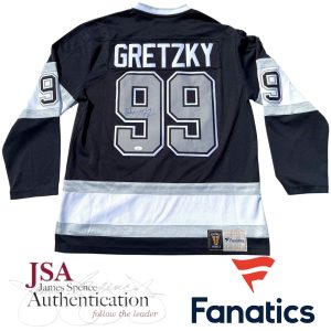 WAYNE GRETZKY SIGNED LOS ANGELES KINGS FANATICS AUTHENTIC HOCKEY JERSEY JSA