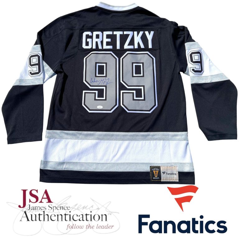 WAYNE GRETZKY SIGNED LOS ANGELES KINGS FANATICS AUTHENTIC HOCKEY JERSEY JSA