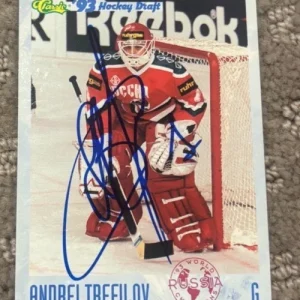 1993-94 Classic Hockey Draft Andrei Trefilov signed autographed card Russia #95