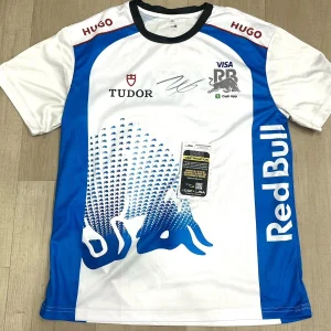 Isack Hadjar Hand Signed Visa Cash App Baby Bulls Shirt F1 Formula 1 JSA Cert #2