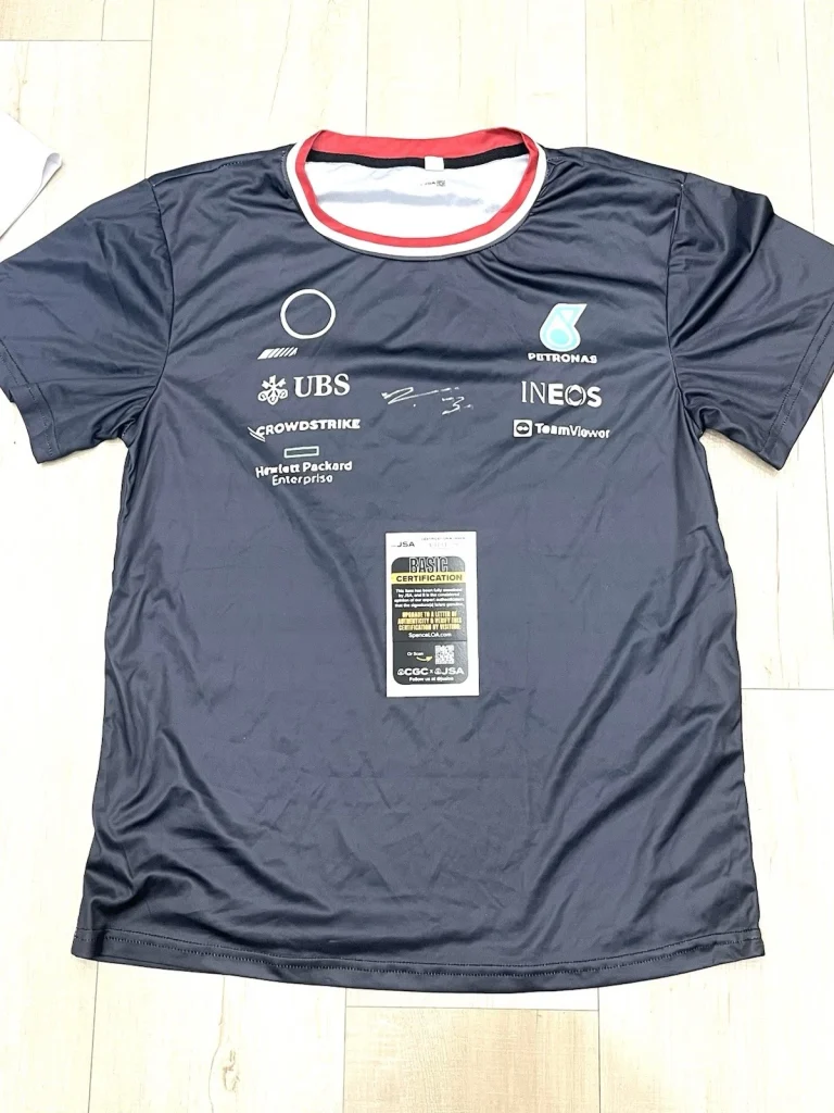 Valtteri Bottas Hand Signed Petronas Mercedes Shirt F1 Formula 1 JSA Cert #2