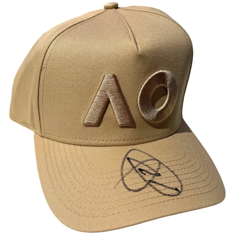 NOVAK DJOKOVIC SIGNED AUTOGRAPHED AUSTRALIAN OPEN TENNIS HAT CAP AO JSA COA