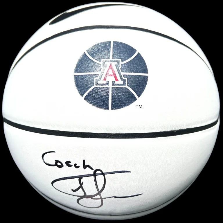 TOMMY LLOYD SIGNED ARIZONA WILDCATS NIKE LOGO BASKETBALL JSA COA COLLECTIBLE MEMORABILIA