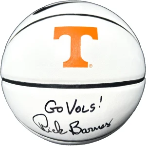 RICK BARNES SIGNED TENNESSEE VOLUNTEERS NIKE LOGO BASKETBALL GO VOLS! JSA