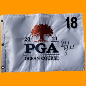 PHIL MICKELSON SIGNED 2021 PGA CHAMPIONSHIP FLAG KIAWAH 2004 MASTERS LIV JSA