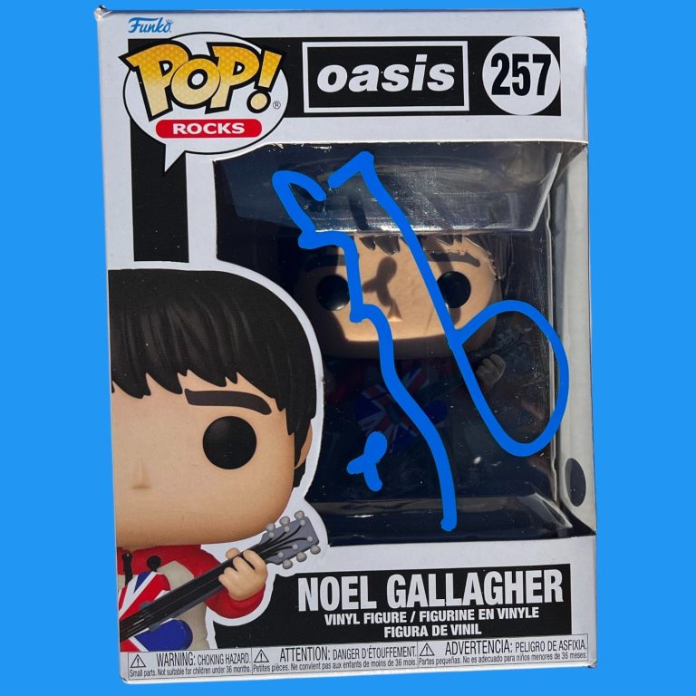 NOEL GALLAGHER OASIS SIGNED AUTOGRAPHED FUNKO POP 257 RARE LIAM 2025 JSA COA