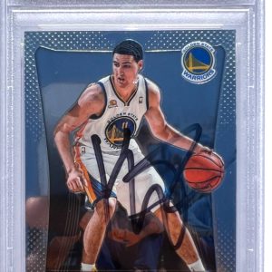 KLAY THOMPSON SIGNED 2012 PANINI PRIZM ROOKIE CARD 203 RC AUTO PSA/DNA AUTHENTIC
