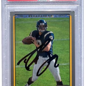 DREW BREES SIGNED 2001 TOPPS ROOKIE CARD #328 SAINTS RC PSA/DNA AUTO 10