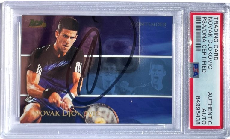 NOVAK DJOKOVIC SIGNED AUTO 2008 ACE CONTENDER FOIL CARD #C3 PSA DNA