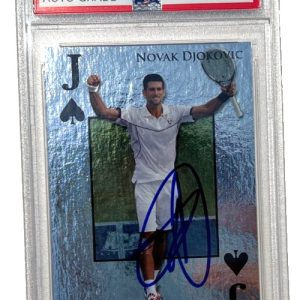 NOVAK DJOKOVIC SIGNED 2011 ACE AUTHENTIC #RF15 JOKER CARD PSA DNA AUTO 10