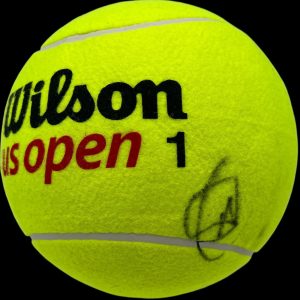 NOVAK DJOKOVIC SIGNED WILSON US OPEN JUMBO 10" TENNIS BALL FRENCH US OPEN JSA