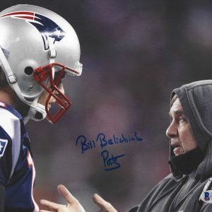 BILL BELICHICK SIGNED AUTOGRAPHED PATRIOTS SUPER BOWL 8X10 PHOTO BECKETT BAS