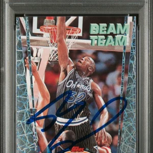 SHAQUILLE O'NEAL SIGNED 1992 STADIUM CLUB BEAM TEAM ROOKIE CARD PSA/DNA AUTO