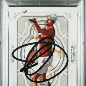 NOVAK DJOKOVIC SIGNED 2024 TOPPS ROYALTY TENNIS #2 CARD /99 PSA AUTO 10