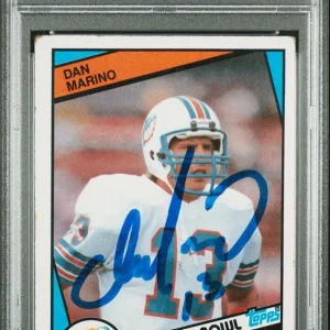 DAN MARINO SIGNED 1984 TOPPS #123 ROOKIE CARD MIAMI DOLPHINS PSA AUTO 10