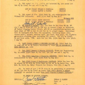 PAUL TIBBETS / THOMAS KARNES / ROBERT PETROLLI SIGNED DOCUMENT PSA DNA AD03570