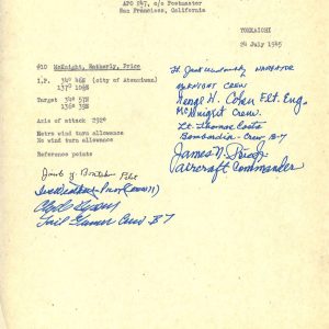 JACK WIDOSKY MULTI SIGNED RADAR FLIMSEY DOCUMENT PSA DNA AD03565 X7