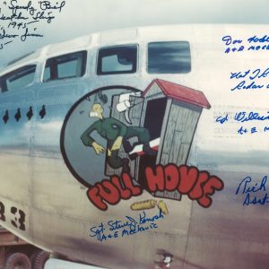 FULL HOUSE CREW A-1 MULTI SIGNED 8x11 PHOTO PSA DNA AB12754 X6 (D) WWII