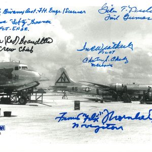 STRAIGHT FLUSH C-11 MULTI SIGNED 5X7 PHOTO PSA DNA AB12788 x7