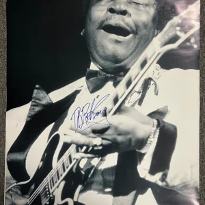 BB King Signed Autograph Poster JSA The Blues