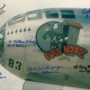 FULL HOUSE CREW A-1 MULTI SIGNED 8x11 PHOTO PSA DNA AB12766 X6 (D) WWII