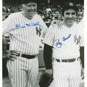 YOGI BERRA & BILL DICKEY DUAL SIGNED 8X10 PHOTOGRAPH BAS A66161