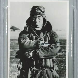 SABURO SAKAI SIGNED 5X7 PHOTOGRAPH PSA DNA 85387997 (D) WWII ACE 64V