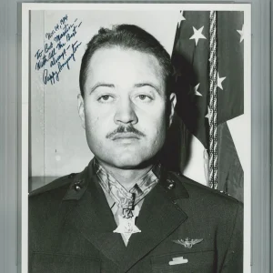 PAPPY BOYINGTON SIGNED 8X10 PHOTO PSA DNA 85505122 MEDAL OF HONOR RARE PHOTO