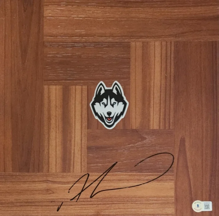 ANDRE DRUMMOND SIGNED FLOORBOARD W/ BAS COA #BH066423 UCONN HUSKIES BECKETT COLLECTIBLE MEMORABILIA