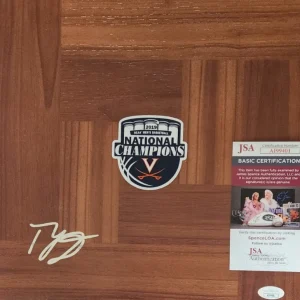 Ty Jerome Signed Floorboard w/ JSA COA #AI99401 Virginia 2019 National Champions