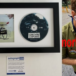 ANDREW MCMAHON SIGNED SOMETHING CORPORATE FRAMED CD wEXACT PROOF & AUTOGRAPH COA