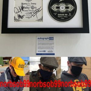 ALKALINE TRIO MATT SKIBA +2 SIGNED AGONY & IRONY FRAMED CD w/EXACT PROOF & COA