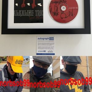ALKALINE TRIO MATT SKIBA +2 SIGNED GOOD MOURNING FRAMED CD w/EXACT PROOF & COA