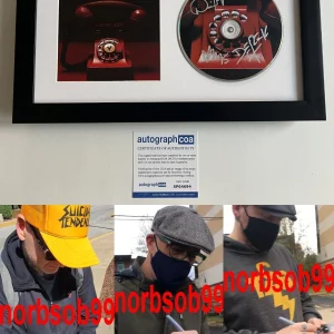 ALKALINE TRIO SIGNED IS THIS THING CURSED FRAMED CD MATT SKIBA +2 w/PROOF & COA