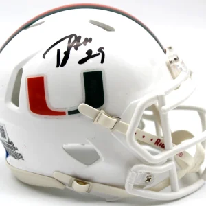 Tyrique Stevenson Miami Hurricanes Signed Mini Helmet w/Beckett BV10325