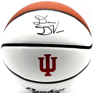 Darian DeVries Signed Indiana Hoosiers Logo Basketball W/Beckett COA BV10306