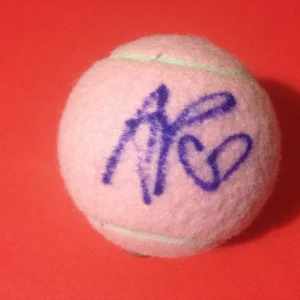 Andrea Petkovic Pink Wilson Hope Cancer Research Tennis Ball Signed Auto