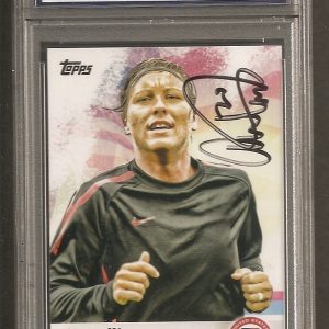 Abby Wambach Soccer 2012 Topps USA Olympics Signed Auto PSA/DNA ENCAPSULATED