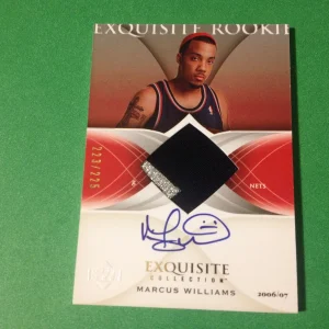 Marcus Williams 2006-07 Exquisite Rookie 2-CLR Patch Jersey Auto /225