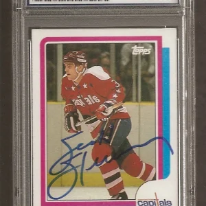 Scott Stevens Devils 1986 Topps Card #126 Signed Auto PSA/DNA ENCAPSULATED