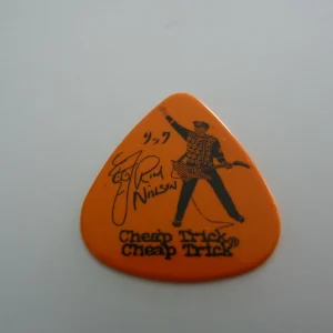 Cheap Trick Rick Nielson 2010 Winter Orange Tour Issued Guitar Pick