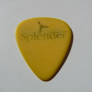 Splender Band Yellow Vintage Concert Tour Issued Guitar Pick