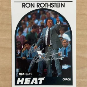 RON ROTHSTEIN MIAMI HEAT SIGNED AUTOGRAPHED 89-90 NBA HOOPS CARD #172 W/COA